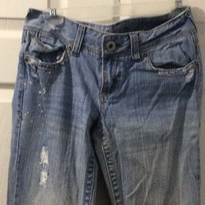 Amethyst destroyed flair Jeans